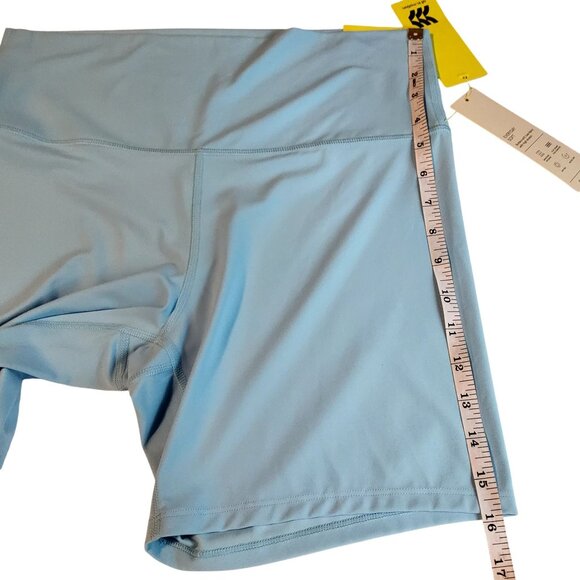 High-Rise 7" Inseam Blue Bike Shorts By All In Motion XL Breathable and moisture - Picture 5 of 9